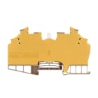 WEIDMULLER - Morsetto sezionatore di prova, collegamento a vite, beige scuro, 1.5 mm², 10 A, 250 V, numero di collegamenti: 2, numero di piani: 1, TS 32, TS 35, WDT 1.5/1 DB/GE-V-