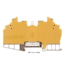 WEIDMULLER - Morsetto sezionatore di prova, collegamento a vite, beige scuro, 1.5 mm², 10 A, 250 V, numero di collegamenti: 2, numero di piani: 2, TS 32, TS 35, WDT 1.5/2 DB/GE.