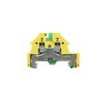 WEIDMULLER - Morsetto PE a vite, Verde/giallo, 2.5 mm², 500 V, 2 collegamenti, TS 35, V-0, Wemid, WPE 2.5N.