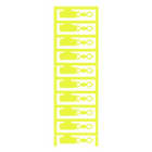 WEIDMULLER - Sistema di codifica cavi, 1.5 - 7.5 mm, 27 mm, poliammide 66, giallo, Campo delle temperature di impiego: -40...100 °C DMC 12/27 MC NE GE