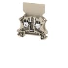 WEIDMULLER - Morsetto componibile portafusibile, collegamento a vite, beige scuro, 6 mm², 10 A, 500 V, numero di collegamenti: 2, numero di piani: 1, TS 35, V-0, WSI 6/2 O.TNHE. 1018400000