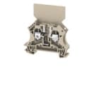 WEIDMULLER - Morsetto componibile portafusibile, collegamento a vite, beige scuro, 6 mm², 10 A, 500 V, numero di collegamenti: 2, numero di piani: 1, TS 35, V-0, WSI 6/2 O.TNHE.