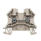 WEIDMULLER - Morsettiera passante WDU 2.5, collegamento a vite, beige scuro, 2.5 mm², 24 A, 800 V, 2 collegamenti, 1 piano, TS 35, V-0, Wemid, 130 °C.