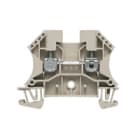 WEIDMULLER - Morsettiera passante WDU 4, collegamento a vite, beige scuro, 4 mm², 32 A, 800 V, 2 collegamenti, 1 piano, TS 35, V-0, Wemid, 130 °C.