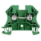 WEIDMULLER - Morsettiera passante a vite verde 4 mm² 32 A 800 V, 2 collegamenti, 1 piano, TS 35, V-0, Wemid, 130 °C WDU 4 GN.