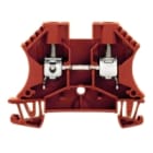 WEIDMULLER - Morsettiera passante a vite, rosso, 6 mm², 41 A, 800 V, 2 collegamenti, 1 piano, TS 35, V-0, Wemid, 130 °C, WDU 6 RT.