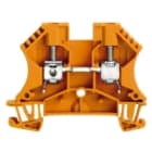 WEIDMULLER - Morsetto a vite per collegamento, sezione 6 mm², colore arancione.