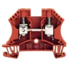 WEIDMULLER - Morsettiera passante a vite, rosso, 10 mm², 57 A, 1000 V, 2 collegamenti, TS 35, V-0, Wemid, 130 °C, WDU 10 RT.
