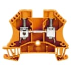 WEIDMULLER - Morsettiera passante arancione 10 mm² 57 A 1000 V, 2 collegamenti, 1 piano, TS 35, V-0, Wemid, 130 °C WDU 10 OR.
