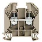 WEIDMULLER - Morsettiera passante WDU 16, collegamento a vite, beige scuro, 16 mm², 76 A, 1000 V, 2 collegamenti, 1 piano, TS 35, V-0, Wemid, 130 °C.