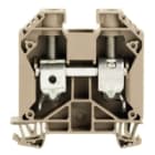 WEIDMULLER - Morsettiera passante a vite, Beige scuro, 35 mm², 125 A, 1000 V, 2 collegamenti, TS 35, V-0, Wemid, 130 °, WDU 35/IK.