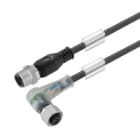 WEIDMULLER - Cavi sensore-attuatore preconfezionati, Linea di collegamento M12 / M12, 4 poli, Lunghezza cavo 3 m, maschio diritto - femmina, SAIL-M12GM12W-4-3LW3.0T.