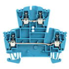 WEIDMULLER - Morsetto componibile a più piani, collegamento a vite, blu, 2.5 mm², 400 V, numero di collegamenti: 4, numero di piani: 2, TS 35, V-0, Wemid WDK 2.5 BL.