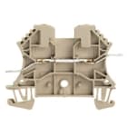 WEIDMULLER - Morsettiera passante WDU 2.5 LL, Beige scuro, 2.5 mm², 15 A, 400 V, 2 collegamenti, 1 piano, TS 35, V-0, Wemid, 120.