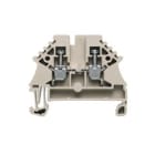 WEIDMULLER - Morsettiera passante WDU 2.5N, collegamento a vite, beige scuro, 2.5 mm², 24 A, 500 V, 2 collegamenti, 1 piano, TS 35, V-0, Wemid, 130 °C.