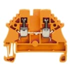 WEIDMULLER - Morsettiera passante arancione 2.5 mm² 24 A 500 V TS 35 V-0 Wemid 130 °C Numero di collegamenti: 2 Numero di piani: 1 WDU 2.5N OR.