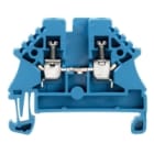 WEIDMULLER - Morsettiera passante a vite blu 2.5 mm² 24 A 500 V, 2 collegamenti, 1 piano, TS 35, V-0, Wemid, 130 °C WDU 2.5N BL.