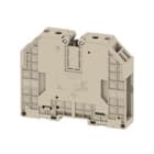 WEIDMULLER - Morsettiera passante WDU 70/95, collegamento a vite, beige scuro, 95 mm², 232 A, 1000 V, 2 collegamenti, 1 piano, TS 35, V-0, Wemid, 130 °.