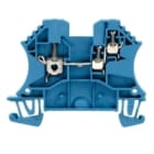 WEIDMULLER - Morsettiera passante a vite blu 2.5 mm² 24 A 800 V, 1 collegamento, 1 piano, TS 35, V-0, Wemid, 130 °C WDU 2.5/1.5/ZR BL.