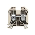 WEIDMULLER - Morsettiera passante a vite, Beige scuro, 35 mm², 125 A, 1000 V, 2 collegamenti, 1 piano, TS 35, V-0, Wemid, 130 °, WDU 35/IK/ZA.