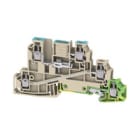 WEIDMULLER - Morsetto da installazione multi piano, Collegamento a vite, Beige scuro, 2.5 mm², 24 A, 400 V, Numero di collegamenti: 5, Numero di piani: 3, TS 35, V WDL 2.5/NT/L/PE.