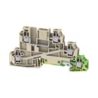 WEIDMULLER - Morsetto da installazione multi piano, collegamento a vite, beige scuro, 2.5 mm², 24 A, 400 V, numero di collegamenti: 5, numero di piani: 3, TS 35, WDL 2.5/L/L/PE.