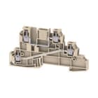 WEIDMULLER - Morsetto da installazione multi piano, collegamento a vite, beige scuro, 2.5 mm², 24 A, 400 V, numero di collegamenti: 4, numero di piani: 2, TS 35, WDL 2.5/L/L.