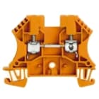 WEIDMULLER - Morsettiera passante arancione 4 mm² 32 A 800 V, 2 collegamenti, 1 piano, TS 35, V-0, Wemid, 130 °C WDU 4 OR.