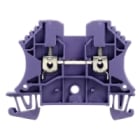 WEIDMULLER - Morsettiera passante a vite viola 2.5 mm² 24 A 800 V TS 35 V-0 Wemid 130 °C con 2 collegamenti su 1 piano WDU 2.5 PA/VI.