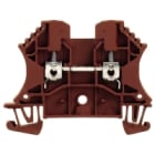 WEIDMULLER - Morsettiera passante a vite marrone 2.5 mm² 24 A 800 V, 2 collegamenti, 1 piano, TS 35, V-0, Wemid, 130 °C - WDU 2.5 BR