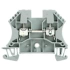 WEIDMULLER - Morsettiera passante a vite grigia 4 mm² 32 A 800 V, 2 collegamenti, 1 piano, TS 35, V-0, Wemid, 130 °C WDU 4 GR. 1037800000