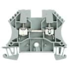 WEIDMULLER - Morsettiera passante a vite grigia 4 mm² 32 A 800 V, 2 collegamenti, 1 piano, TS 35, V-0, Wemid, 130 °C WDU 4 GR.