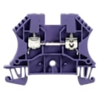 WEIDMULLER - Morsettiera passante a vite viola 4 mm² 24 A 800 V, 2 collegamenti, 1 piano, TS 35, V-2, PA 66, 130 °C WDU 4 PA/VI.