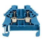 WEIDMULLER - Morsettiera passante a vite blu 2.5 mm² 24 A 500 V TS 35 V-0 Wemid 130 °C Numero collegamenti: 2 Piani: 1 WDU 2.5N ZQV BL.