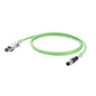 WEIDMULLER - Cavo PROFINET preconfezionato, Codificato D M12 pin diritto IP67 RJ45 IP20, Numero di poli: 4, Lunghezza: 10 m IE-C5DD4UG0100MCSA20-E.