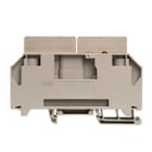 WEIDMULLER - Morsetto sezionatore di prova, collegamento a vite, beige scuro, 35 mm², 125 A, 24 V, numero di collegamenti: 2, numero di piani: 1, TS 35, V-0, Wemid WTR 35 E.