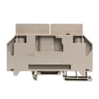 WEIDMULLER - Morsetto sezionatore di prova, collegamento a vite, beige scuro, 35 mm², 125 A, 24 V, numero di collegamenti: 2, numero di piani: 1, TS 35, V-0, Wemid WTR 35 E.