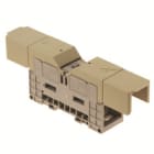 WEIDMULLER - Morsetto a bullone beige scuro 120 mm² 269 A 500 V, 2 collegamenti, 1 piano, TS 35, V-0, Wemid WFF 120 NFF.