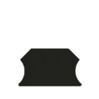 WEIDMULLER - Piastra terminale 56mm x 1.5mm nero WAP 2.5-10 SW.
