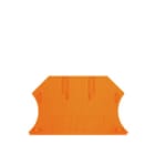 WEIDMULLER - Piastra terminale 56mm x 1.5mm arancione WAP 2.5-10 OR.