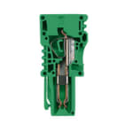 WEIDMULLER - Connettore a molla autobloccante verde 4 mm² 32 A 800 V Numero di collegamenti 1 V-0 Wemid Numero di poli 1 Larghezza 6.5 mm ZP 4/1AN ZA O.RA GN.