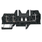 WEIDMULLER - Morsetto componibile portafusibile, molla autobloccante, nero, 6 mm², 57 A, 500 V, numero di collegamenti: 2, numero di piani: 1, TS 35, V-0, Wemid ZSI 2X6/4X2.5 FC.