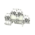 WEIDMULLER - Morsetto componibile a più piani, molla autobloccante, bianco, 2.5 mm², 500 V, numero di collegamenti: 4, numero di piani: 2, TS 35, V-0, Wemid ZDK 2.5 WS.