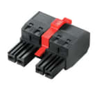 WEIDMULLER - Connettori per circuito stampato 1000V 57A Passo 7.62mm 10mm² 4 poli PUSH IN senza attuatore Molla autob BVF 7.62HP/04/180MF3 SN BK BX. 1060590000