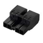 WEIDMULLER - Connettore 7.62mm SVF 7.62HP/04/180MF3 SN BK BX.