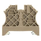 WEIDMULLER - Terminale fissaggio Wemid Beige scuro WEW 35/2.