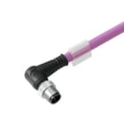 WEIDMULLER - Cavi dati in rame preconfezionati, un'estremità senza connettore, 5 poli, lunghezza 10m, connettore maschio angolato SAIL-M12W-CD-10B.