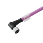WEIDMULLER - Cavi dati in rame preconfezionati, un'estremità senza connettore, 5 poli, lunghezza del cavo 10m, connettore femmina angolato SAIL-M12BW-CD-10B.