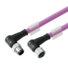 WEIDMULLER - Cavi dati in rame preconfezionati, Linea di collegamento, 5 poli, Lunghezza cavo 10m, maschio angolato - femmina angolato, codice prodotto: SAIL-M12WM12W-CD-10B.