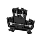 WEIDMULLER - Morsetto componibile a più piani, collegamento a vite, nero, 2.5 mm², 400 V, numero di collegamenti: 4, numero di piani: 2, TS 35, V-0, Wemid WDK 2.5 ZQV SW. 1067940000